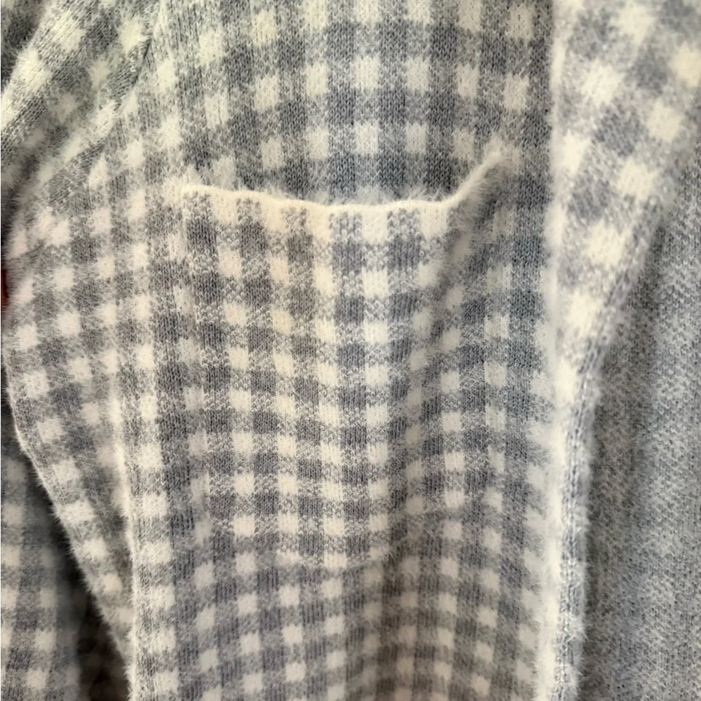 Max Studio Grey & White Gingham Jacket - Picture 5 of 6